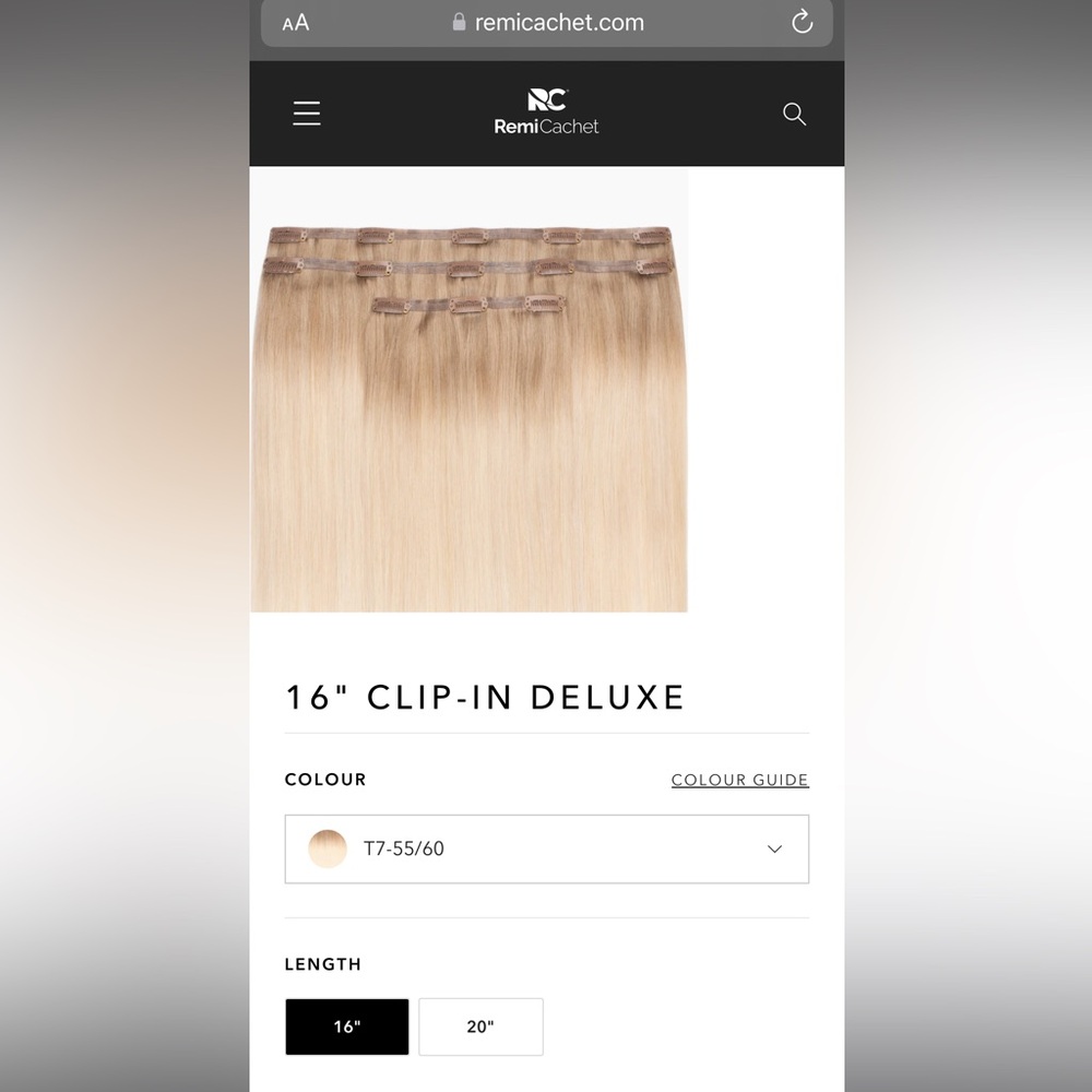 Remi Cachet 16" CLIP-IN DELUXE